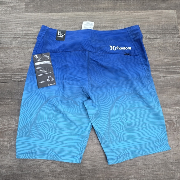 Hurley board shorts swim trunks kids size 14 or 27 waist NWT - Picture 2 of 3